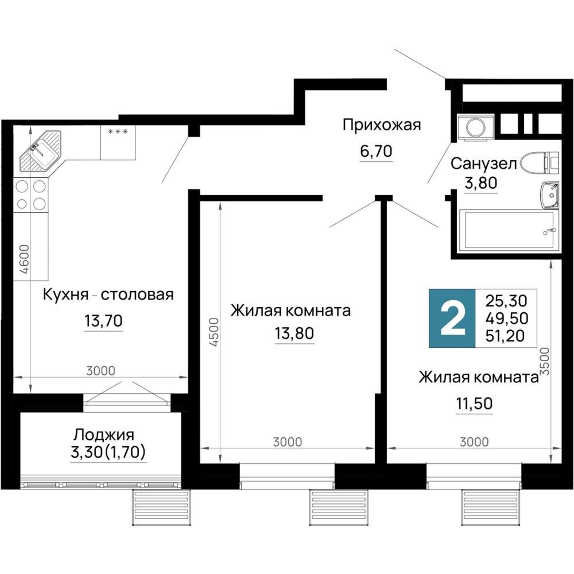 Купить квартиру за 6 656 000 рублей на Тургеневское шоссе улица, д.1