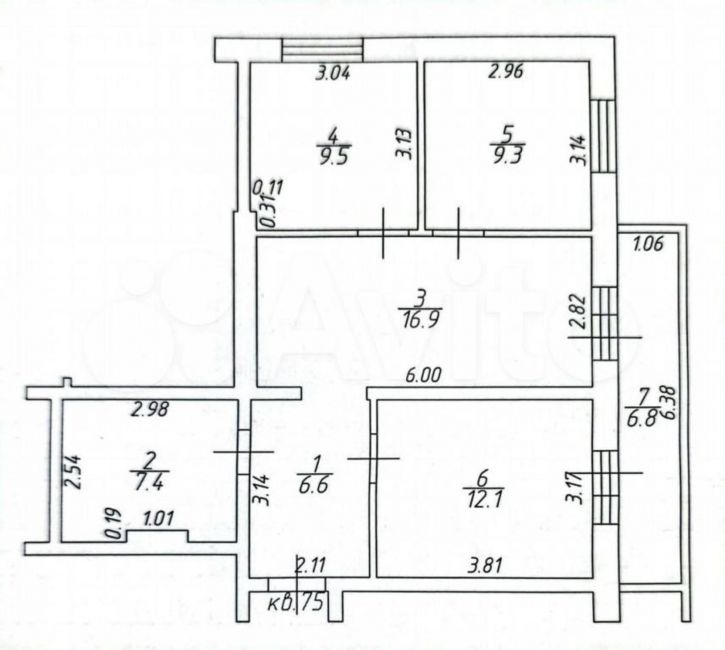 3-комн квартира Бжегокайская ул, 25/1 к2