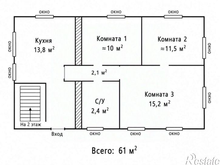3-комн квартира ул Октябрьская, 23,  д. 23