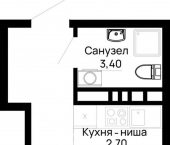 -комн, 20.1 кв м, этаж 9/16 Тургеневское шоссе ул., д.1